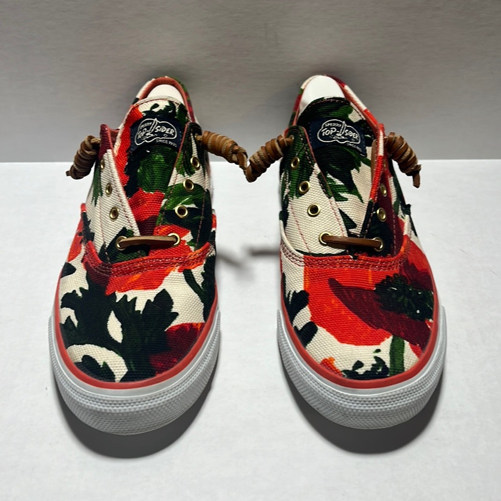 Milly collaboration with Sperry Top-Sider boat show Red Poppy. Size 8.5